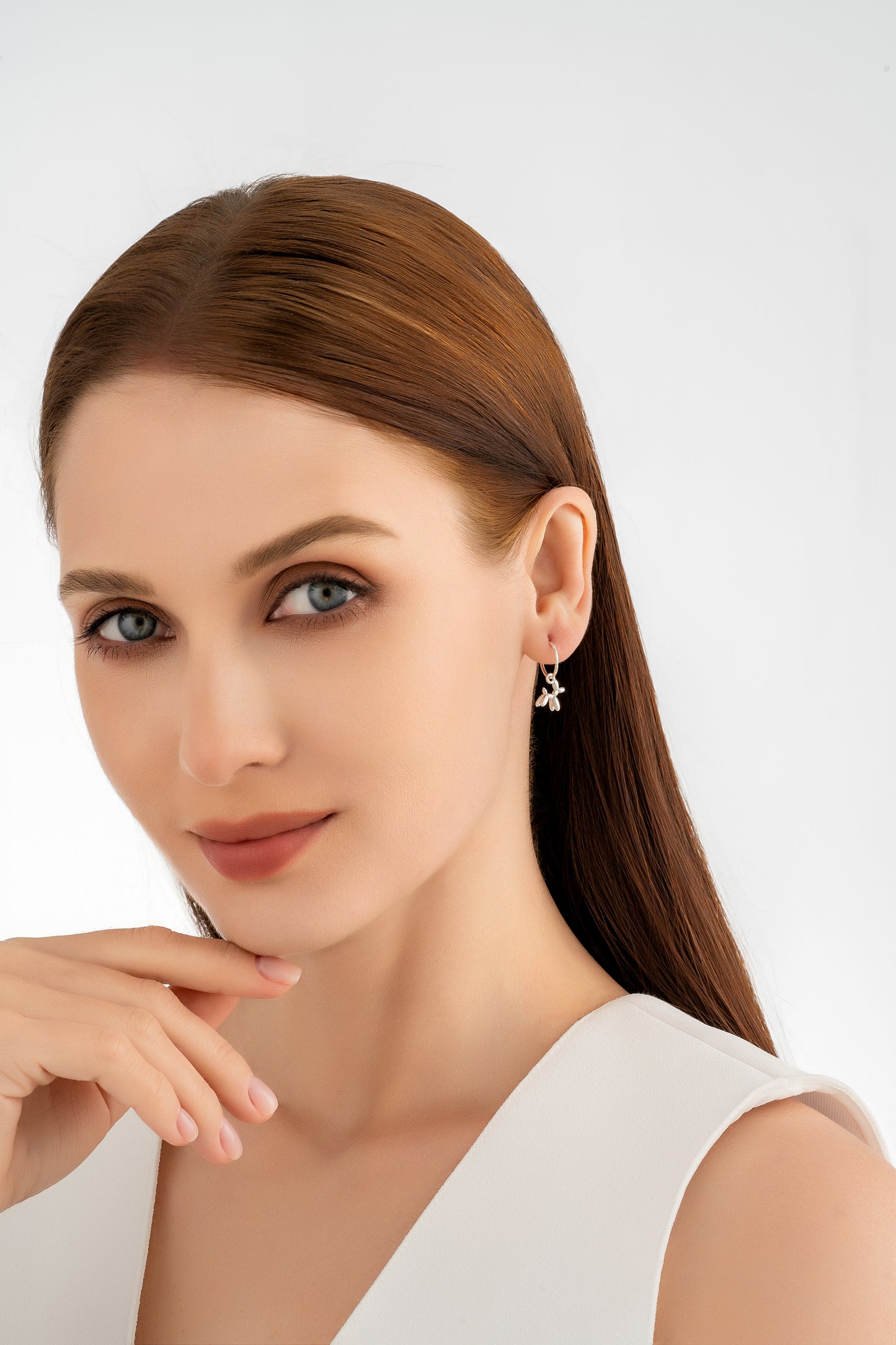 Silver Bubble Dog Charm Earrings